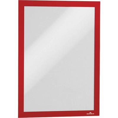 DURABLE DURAFRAME A4 Display Frame Adhesive Red 4882-03 Pack of 10