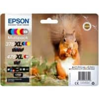 Epson 378XL / 478XL Original Ink Cartridge C13T379D4010 Black,Cyan,Magenta,Red,Yellow Multipack Pack of 6