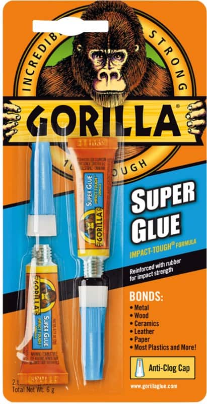 Gorilla Super Glue Permanent Liquid Transparent Liquid Pack of 2 of 3 g