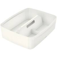 Leitz MyBox WOW Large Organiser Tray with handle White Plastic 30.7 x 37.5 x 10.1 cm