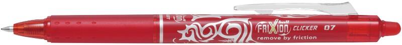 Pilot FriXion Ball Clicker Rollerball Pen Red 0.35 mm Medium Pack of 12