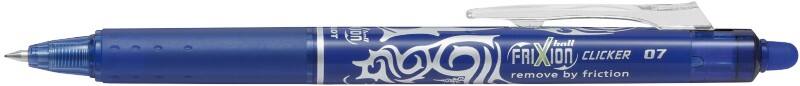 Pilot FriXion Ball Clicker Rollerball Pen Blue 0.35 mm Medium Pack of 12