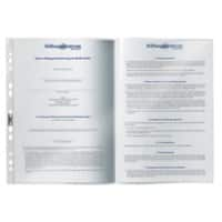 DURABLE Punched Pockets A3 Clear Transparent 60 Microns PP (Polypropylene) Up 11 Holes Pack of 10