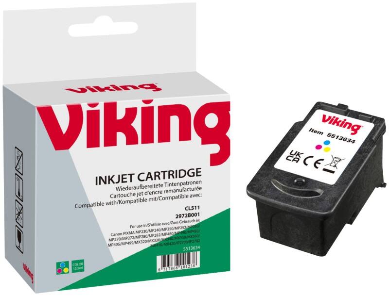 Viking CL-511 Compatible Canon Ink Cartridge Cyan, Magenta, Yellow