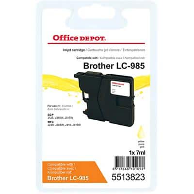 Office Depot Compatible Brother LC985Y Ink Cartridge Yellow