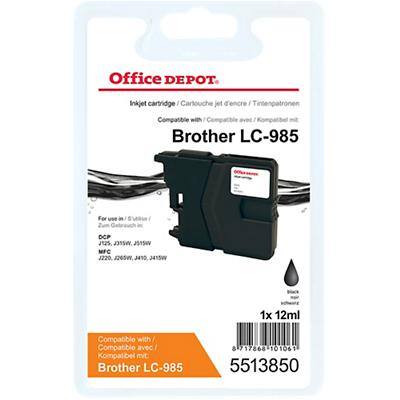 Office Depot Compatible Brother LC985BK Ink Cartridge Black