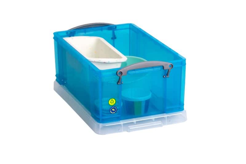 Really Useful Box Plastic Storage 9 Litre Blue 255 x 395 x 155 mm