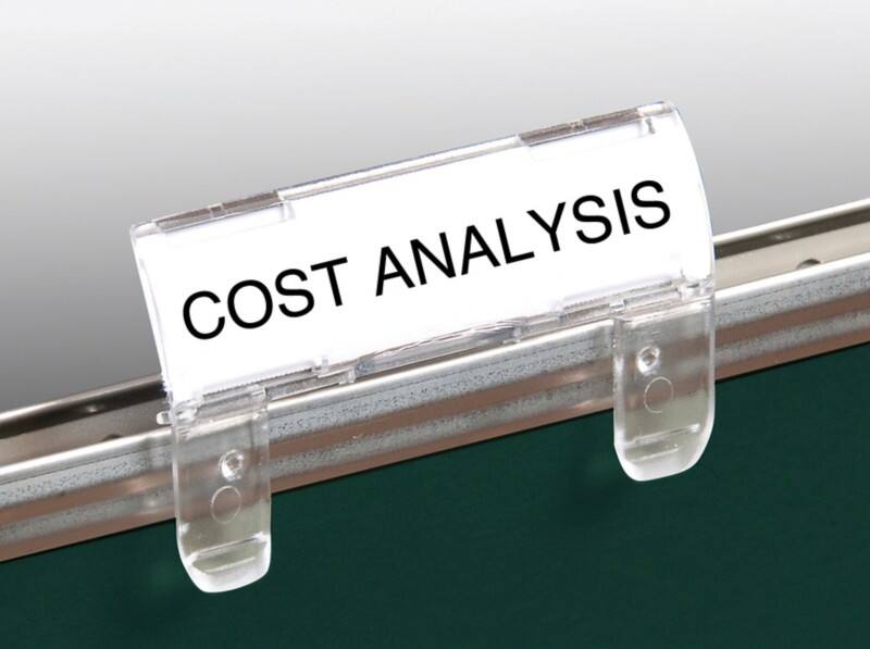 ELBA File Tabs Verticfile A4 Clear Plastic 21 x 29.7 cm Pack of 50