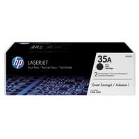 HP 35A Original Toner Cartridge CB435AD Black Pack of 2
