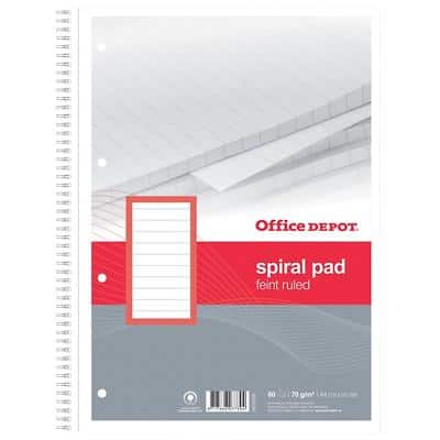 Office Depot Notebook 5531958 Assorted perforated A4 29.7 x 29.7 cm 80 sheets