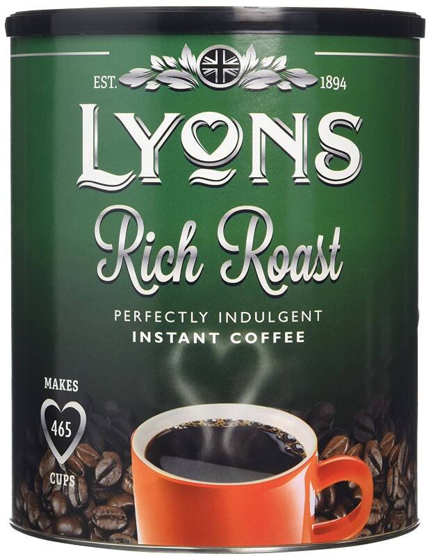 Lyons Instant Coffee Tin Ground Rich 750 g