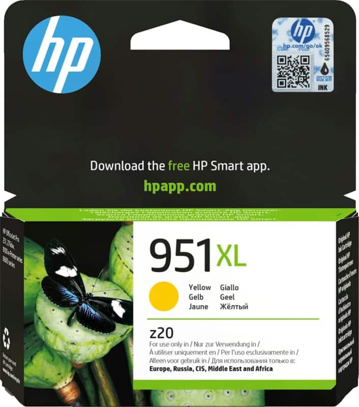 HP 951XL Original Ink Cartridge CN048AE Yellow