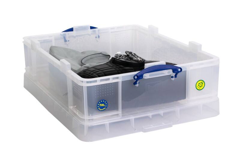 Really Useful Box Storage Box 70 L Transparent 62 x 22.5 x 81 cm