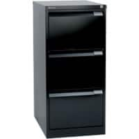 Bisley BS Steel Filing Cabinet 3 Drawers Lockable 470 x 622 x 1,016 mm Black