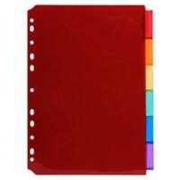 Exacompta Dividers 3906E A4 Assorted 6 tabs plastic blank