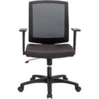 Realspace Karl Economy Office Chair Basic Tilt Mesh, Fabric with Armrest and Adjustable Seat Black, Grey 110 kg MC1002C