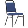 Dynamic Stacking Visitor Chair Black & Blue Pack of 4