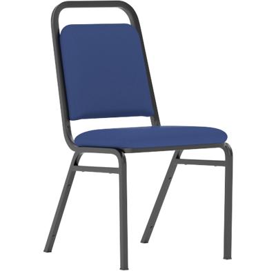 Dynamic Stacking Visitor Chair Black & Blue Pack of 4