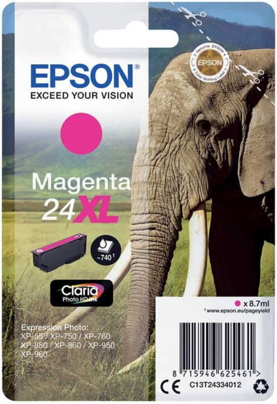 Epson 24XL Original Ink Cartridge C13T24334012 Magenta