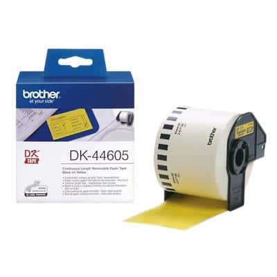 Brother DK44605 Labelling Tape Black on Yellow