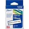 Brother P-touch Labelling Tape Authentic TZe-231 Adhesive Black on White 12 mm x 8 m