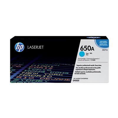 HP 650A Original Toner Cartridge CE271A Cyan