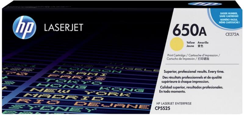 HP 650A Original Toner Cartridge CE272A Yellow