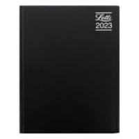 Letts Diary Rhino 2023 A4 1 Day per page PVC Black English
