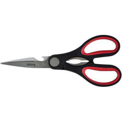 Viking Scissors Soft grip Black, Red 210 mm