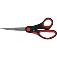 Office Depot Scissors Soft grip Black, Red 210 mm