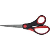 Viking Scissors Soft grip 170 mm Black, Red