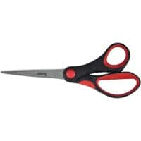 Viking Scissors Soft grip 170 mm Black, Red