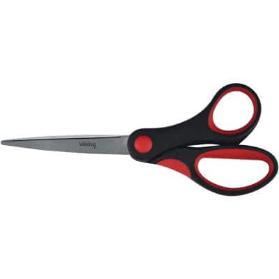 Viking Scissors Soft grip Black,Red 150 mm