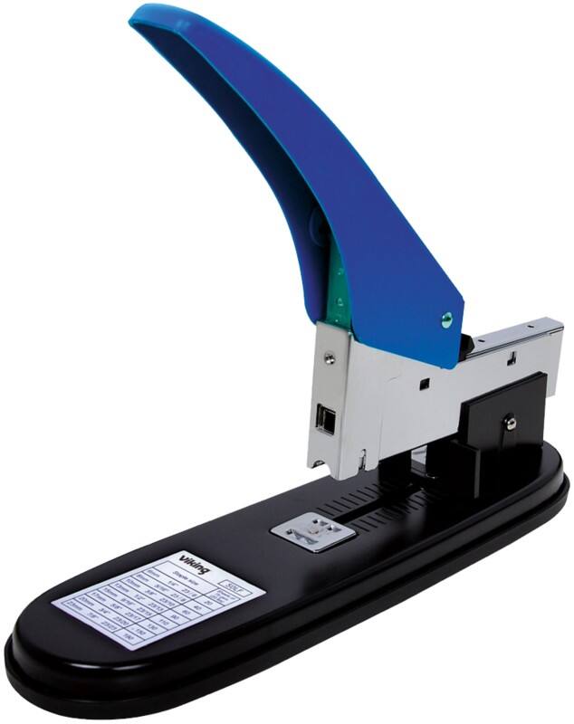 Viking Heavy Duty Stapler Half strip 210 Sheets Black, Blue 23/8-23 Metal
