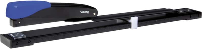Viking Long Arm Stapler Half strip 20 Sheets Black, Blue 24/6, 26/6 Metal