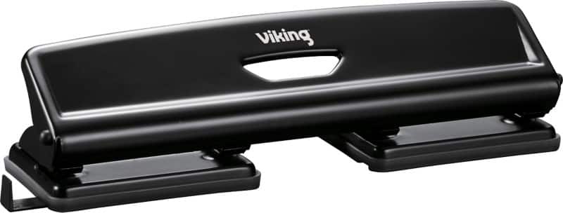 Viking 4 Holes Hole Punch Metal 20 Sheets Black