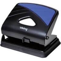 Viking 2 Holes Hole Punch Metal 30 Sheets 96W0 Black, Blue