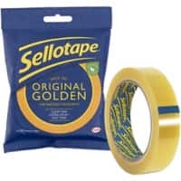 Sellotape Tape Original Golden Gold 24 mm (W) x 50 m (L)