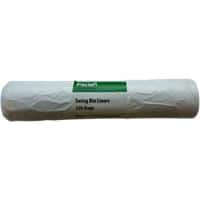 Paclan Bin Bags 35 L White PE (Polyethylene) 8 Microns Pack of 100