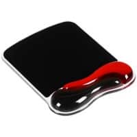 Kensington Duo Gel Mouse Pad with Wrist Support 62402 Black, Red