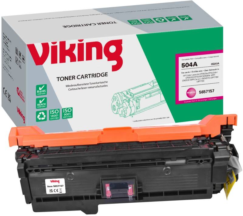 Viking 504A Compatible HP Toner Cartridge CE253A Magenta