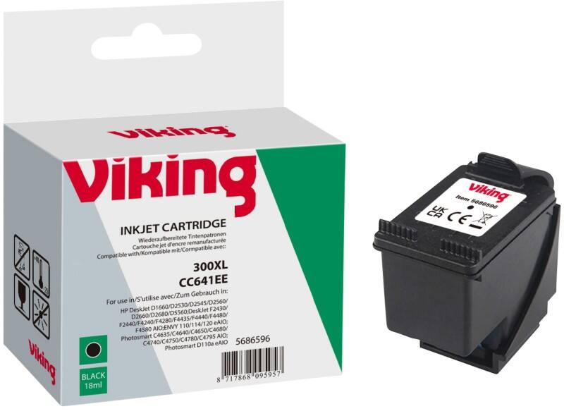 Viking 300XL Compatible HP Ink Cartridge CC641EE Black