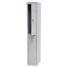 Realspace Metal Locker 2 Doors Key lock 300 x 500 x 1,800 mm Grey