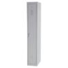 Realspace Metal Locker Base Unit with 1 Door Key Lock180 x 30 x 50 cm Grey