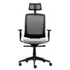 Realspace Karl Ergo Office Chair Permanent Contact Mesh, Fabric 3D Armrest Height Adjustable Black, Grey 110 kg