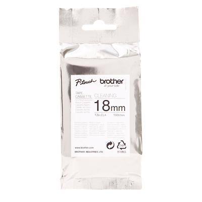 Brother Cleaning Cartridge TZe-CL4, Authentic, Self Adhesive, White, 18 mm x 8 m
