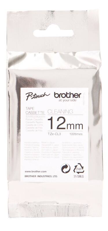 Brother Cleaning Tape TZe-CL3, Authentic, 12 mm x 8 m