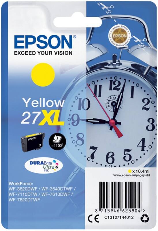 Epson 27XL Original Ink Cartridge C13T27144012 Yellow