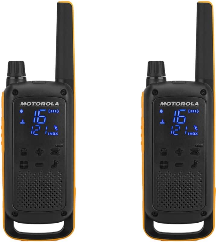 Motorola Talkabout T82 Extreme Walkie Talkie Black,Yellow Pack of 2