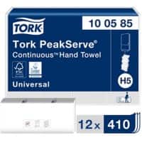Tork H5 PeakServe Continuous Hand Towels White 1 Ply 100585 Pack of 12
